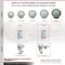 Service Caster 6 Inch Gray Poly Wheel Swivel 7/8 Inch Square Stem Caster with Total Lock Brake SCC-SQTTL20S614-PPUB-GRY-78 - alternate 3